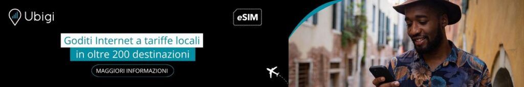 Organizzate i vostri viaggi in anticipo grazie ai pacchetti dati eSIM di Ubigi