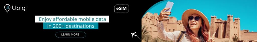 Plan ahead of your trips with Ubigi eSIM data plans