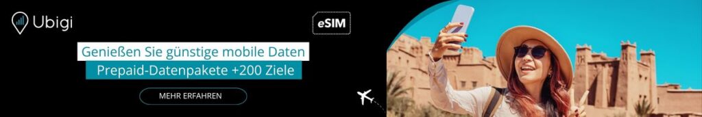Bleiben Sie in Saudi-Arabien mit den Ubigi-eSIM-Datentarifen in Verbindung