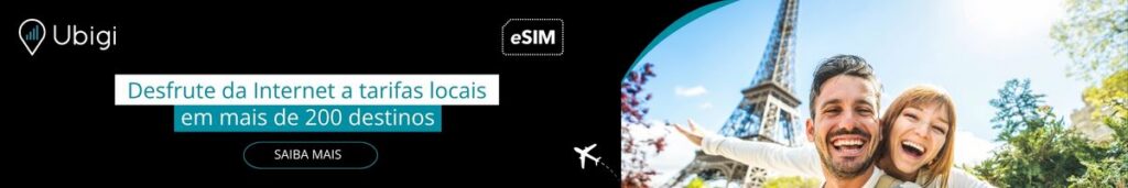 Reserve seu plano de eSIM com a Ubigi na França