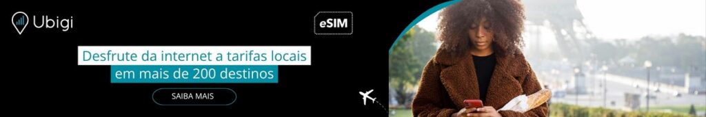 Reserve seu plano de eSIM com a Ubigi na França