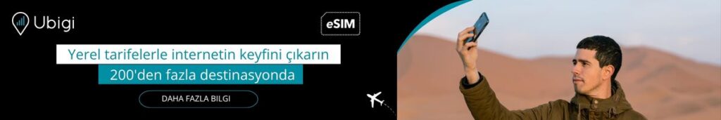 Orta Doğu'da Ubigi eSIM veri paketinizi satın alın