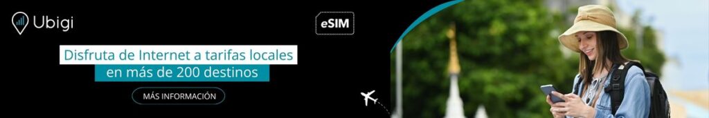 Reserva tu plan de datos eSIM con Ubigi