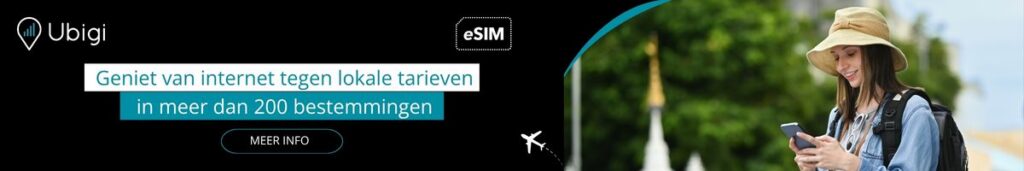 Boek je eSIM-datapakket bij Ubigi