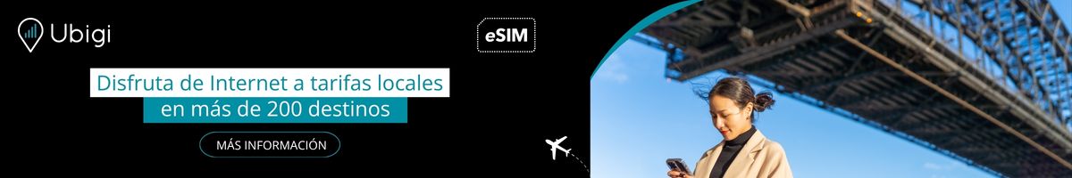 Mantente conectado durante tu viaje con la eSIM de Ubigi