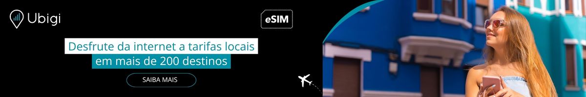 Fique conectado durante sua viagem com o eSIM da Ubigi