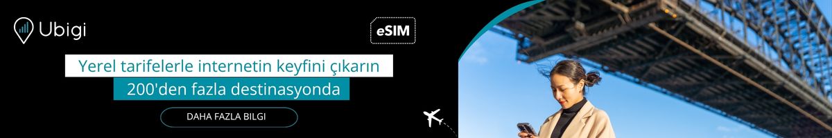 Ubigi eSIM ile seyahatiniz boyunca bağlantıda kalın