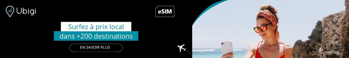Organisez votre connectivité Internet avec l'eSIM Ubigi