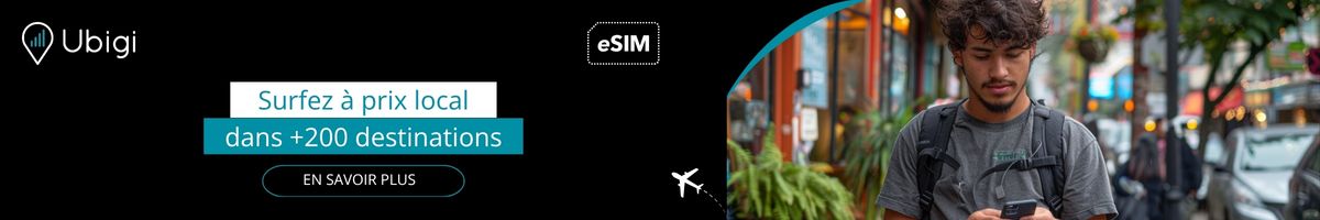 Organisez votre voyage avec l'eSIM Ubigi