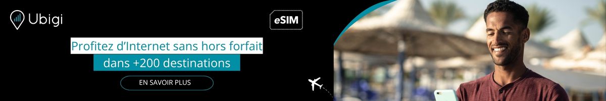 Organisez votre connexion Internet pendant votre voyage avec l'eSIM Ubigi