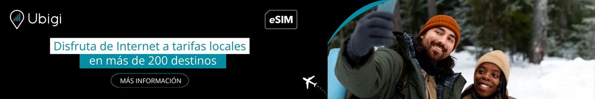 Mantente conectado durante tu viaje con la eSIM de Ubigi