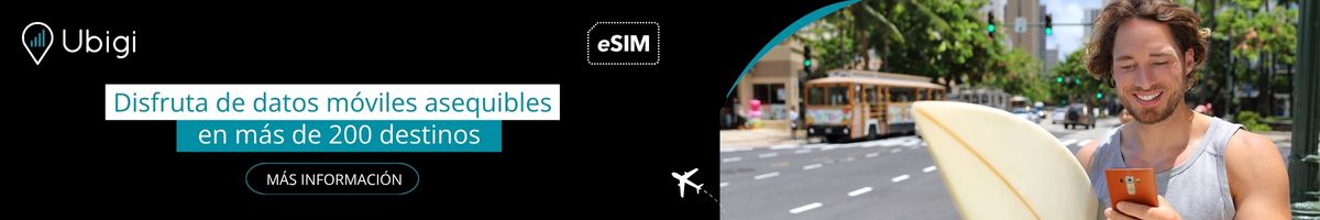 Mantente conectado durante tu viaje con la eSIM de Ubigi