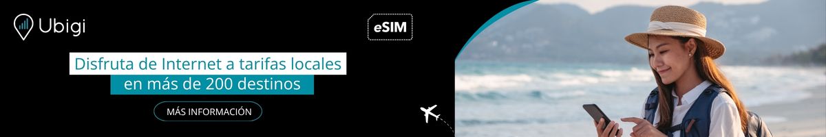 Mantente conectado durante tu viaje con la eSIM de Ubigi