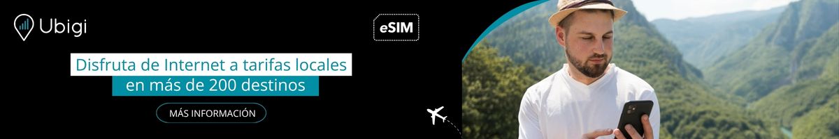Mantente conectado durante tu viaje con la eSIM de Ubigi