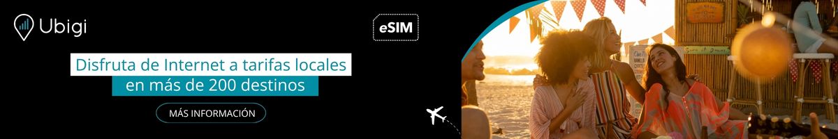 Mantente conectado durante tu viaje con la eSIM de Ubigi