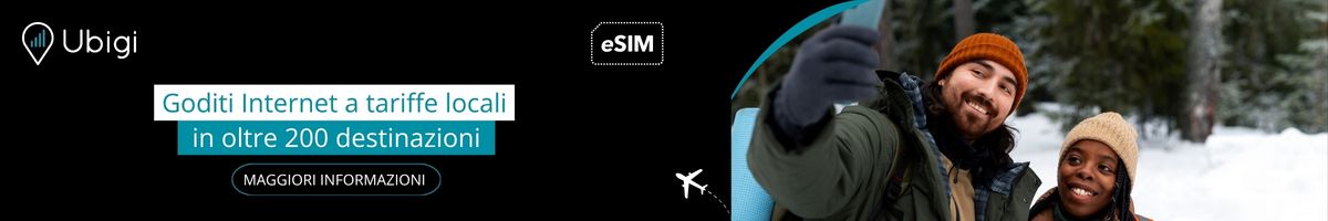 Rimani connesso durante il tuo viaggio con l'eSIM di Ubigi