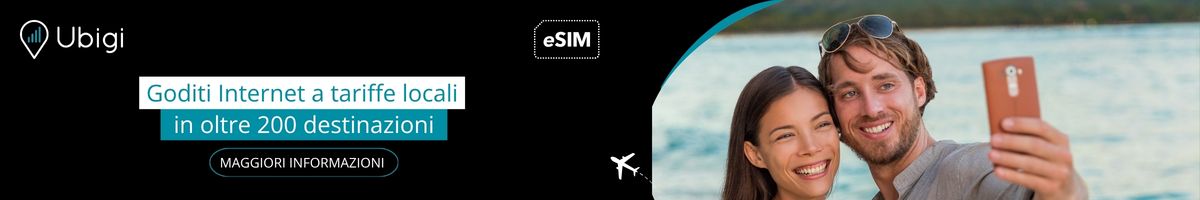 Rimani connesso durante il tuo viaggio con l'eSIM di Ubigi