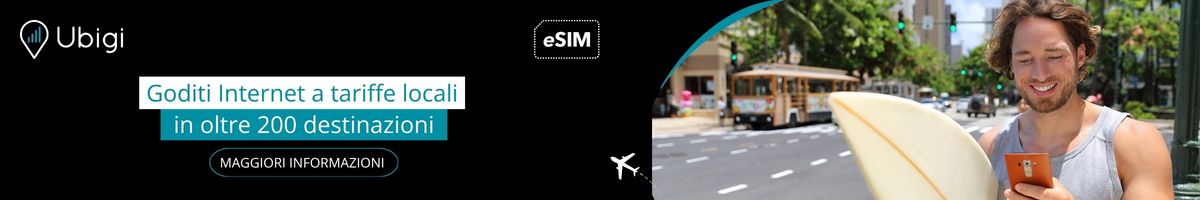 Rimani connesso durante il tuo viaggio con l'eSIM di Ubigi