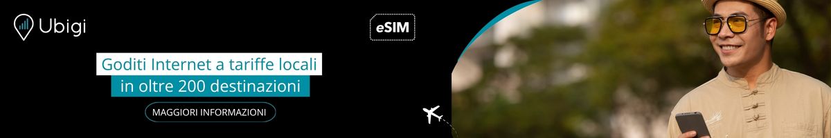 Rimani connesso durante il tuo viaggio con l'eSIM di Ubigi