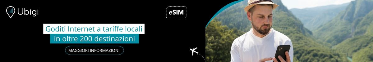 Rimani connesso durante il tuo viaggio con l'eSIM di Ubigi