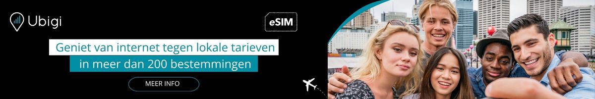 Blijf tijdens je reis verbonden met Ubigi eSIM