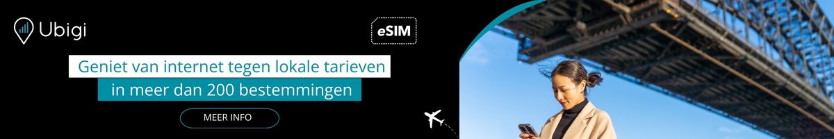 Blijf tijdens je reis verbonden met Ubigi eSIM