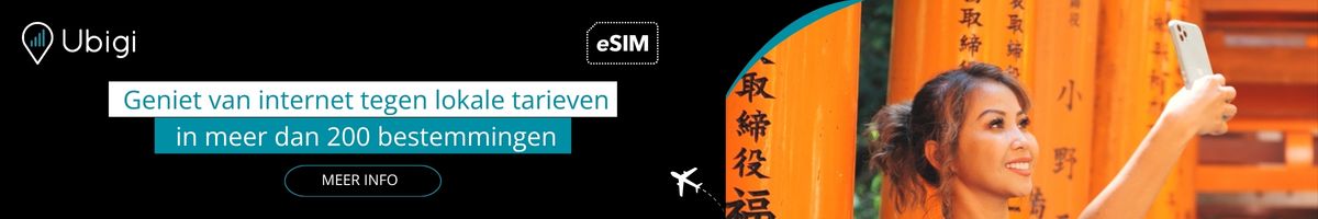 Blijf tijdens je reis verbonden met Ubigi eSIM