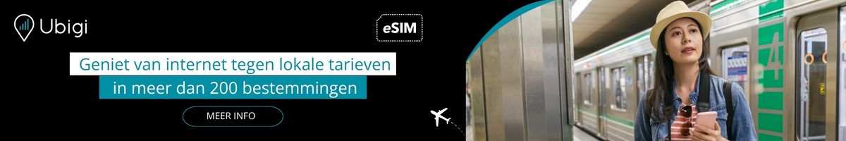 Blijf tijdens je reis verbonden met Ubigi eSIM