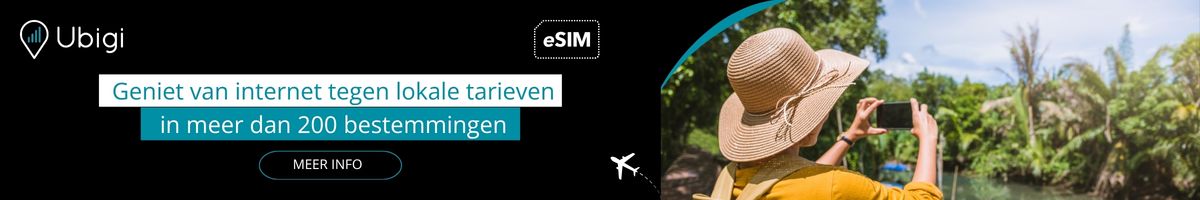 Blijf tijdens je reis verbonden met Ubigi eSIM