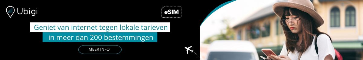 Blijf tijdens je reis verbonden met Ubigi eSIM