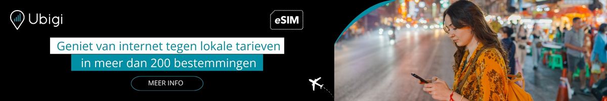 Blijf tijdens je reis verbonden met Ubigi eSIM