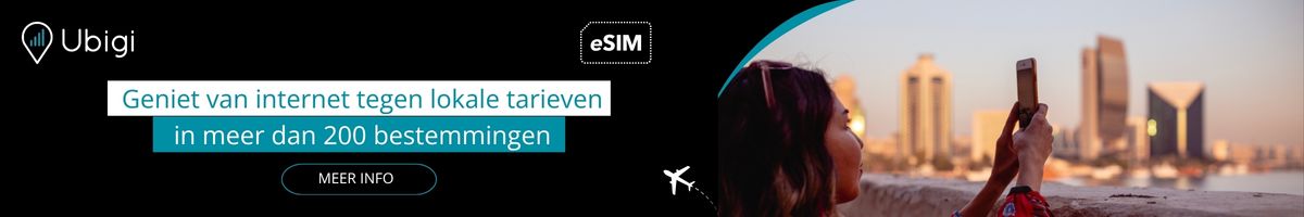 Blijf tijdens je reis verbonden met Ubigi eSIM