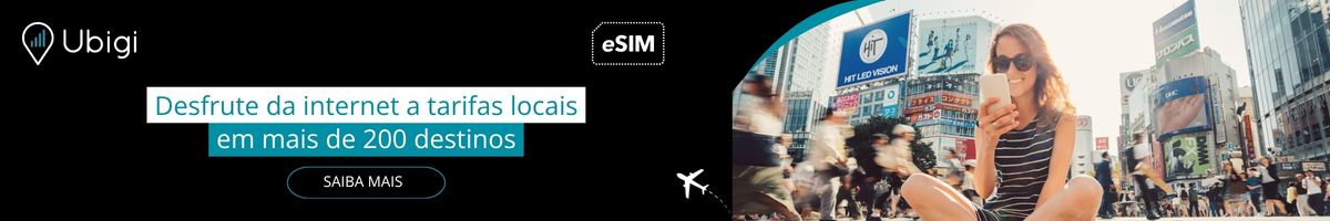 Fique conectado durante sua viagem com o eSIM da Ubigi