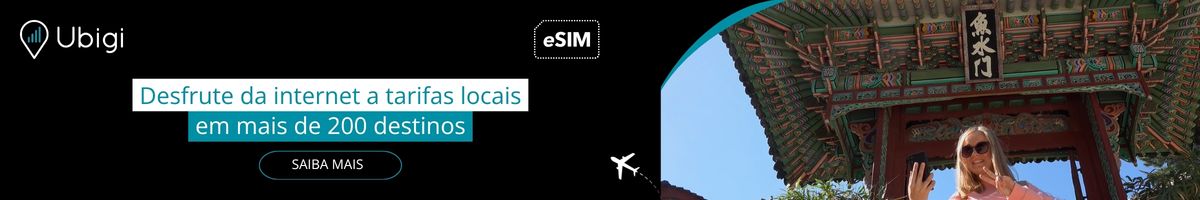 Fique conectado durante sua viagem com o eSIM da Ubigi