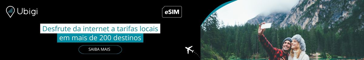 Fique conectado durante sua viagem com o eSIM da Ubigi