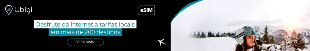 Fique conectado durante sua viagem com o eSIM da Ubigi