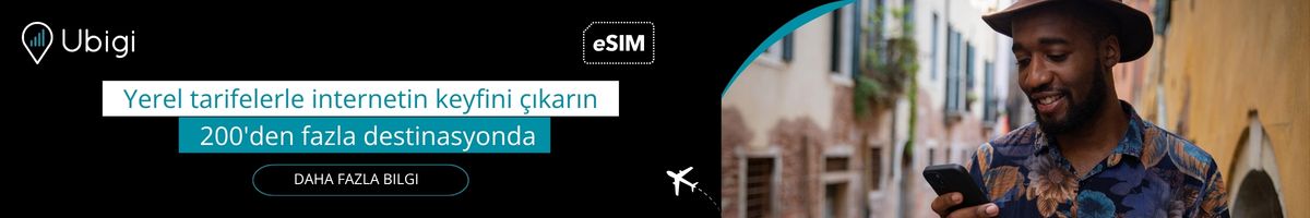 Ubigi eSIM ile seyahatiniz boyunca bağlantıda kalın