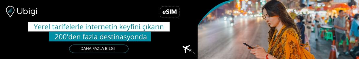 Ubigi eSIM ile seyahatiniz boyunca bağlantıda kalın