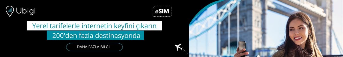 Ubigi eSIM ile seyahatiniz boyunca bağlantıda kalın