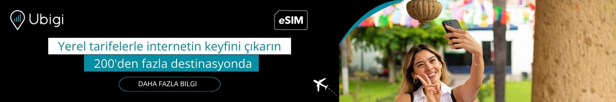 Ubigi eSIM ile seyahatiniz boyunca bağlantıda kalın