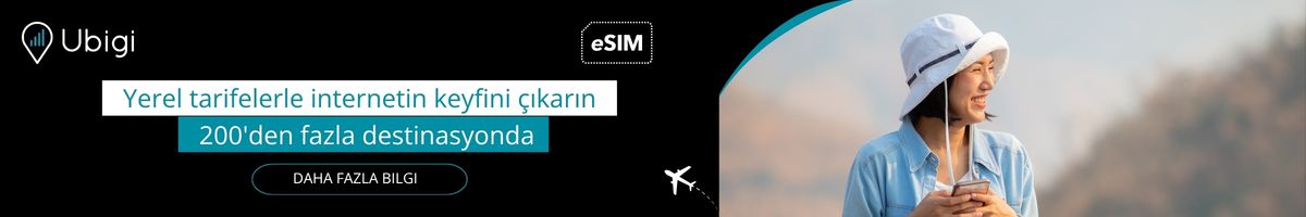 Ubigi eSIM ile seyahatiniz boyunca bağlantıda kalın