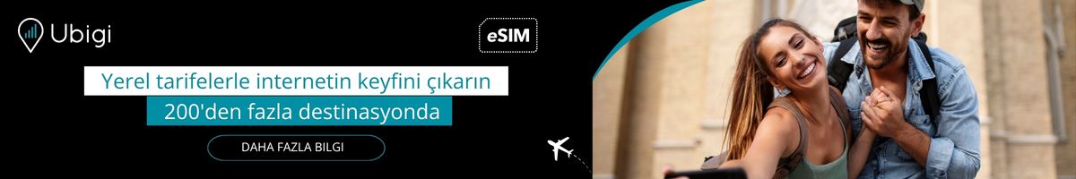 Ubigi eSIM ile seyahatiniz boyunca bağlantıda kalın