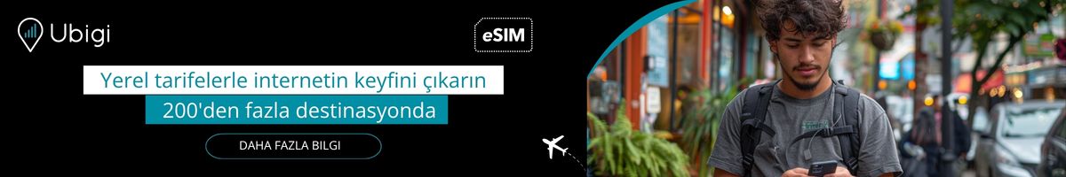 Ubigi eSIM ile seyahatiniz boyunca bağlantıda kalın
