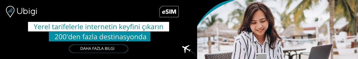 Ubigi eSIM ile seyahatiniz boyunca bağlantıda kalın