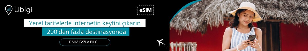 Ubigi eSIM ile seyahatiniz boyunca bağlantıda kalın